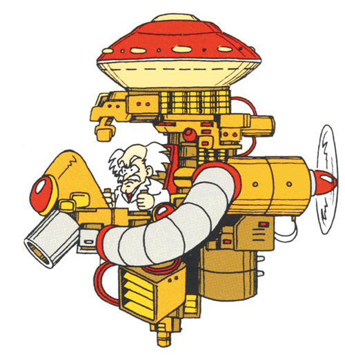 Dr Wily in his machine
